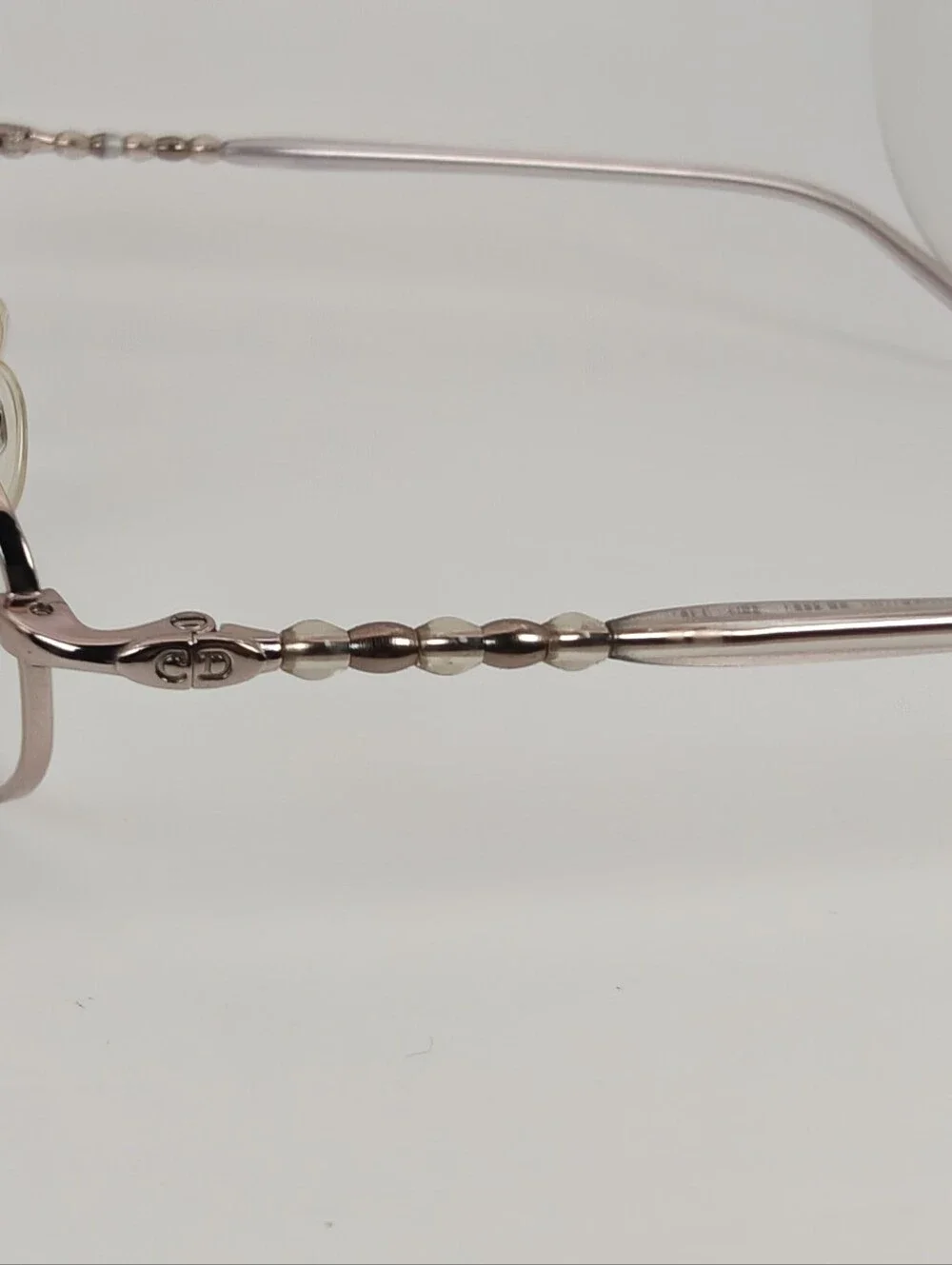 Dior CD 3584. Rose Gold. Fault. Women's Light Rose Gold Oval Glasses